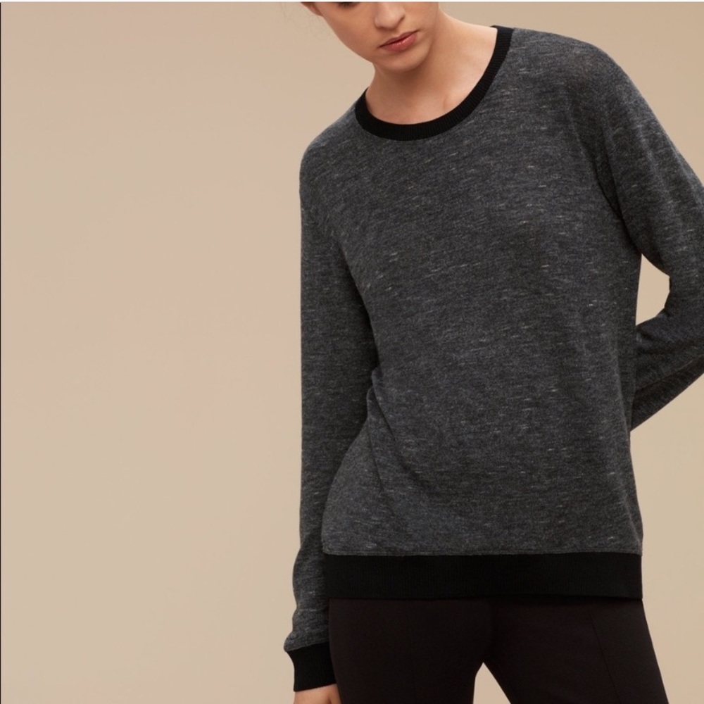 Aritzia Wilfred | Grey Knit Pullover